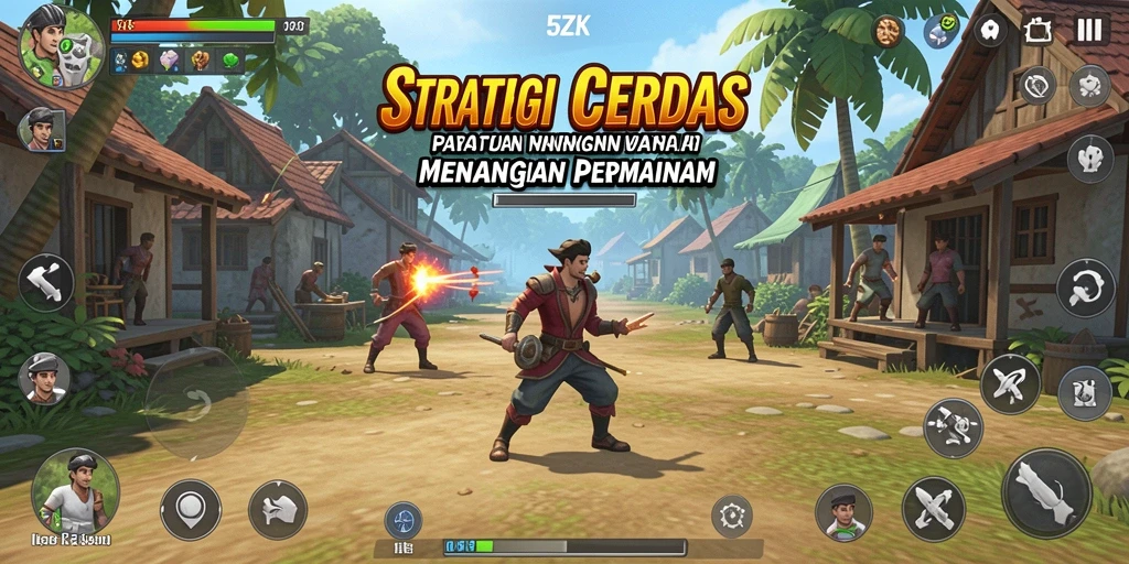 Tampilan gameplay 5ZK dengan strategi yang mendebarkan.