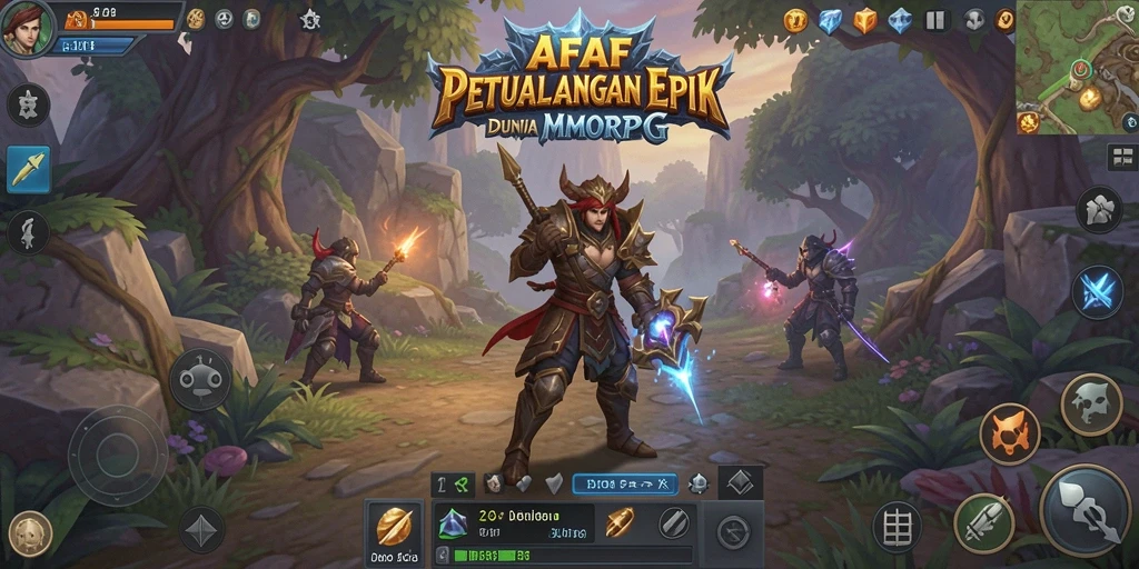 Tampilan gameplay AFAF yang memukau dalam aksi petualangan MMORPG.