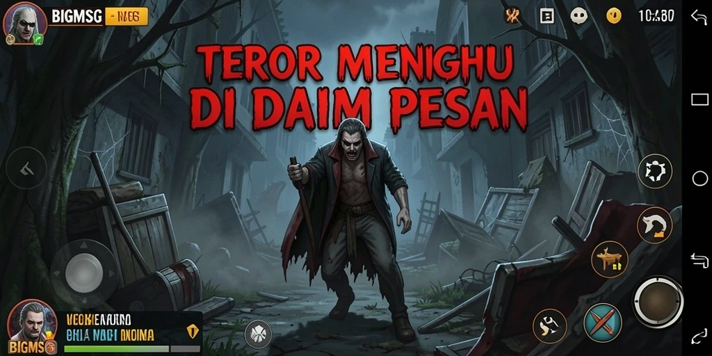 Gameplay seram dengan pesan-pesan yang menghantui