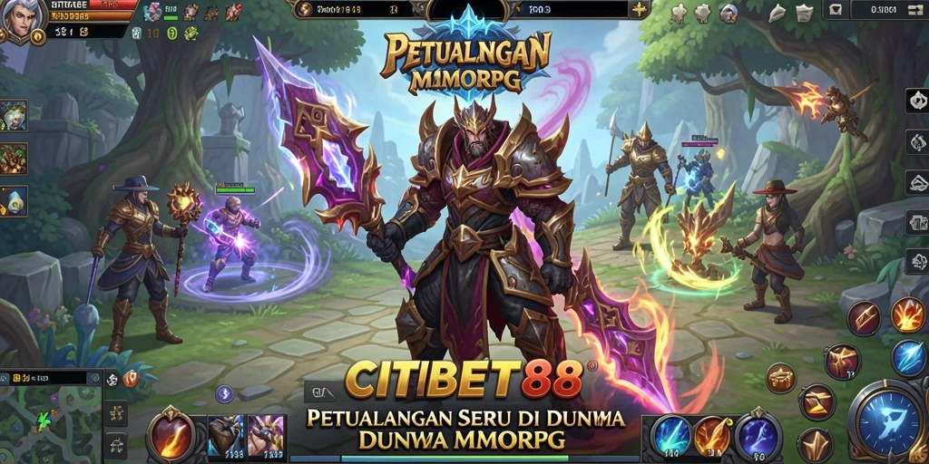Tampilan gameplay CITIBET88 yang memukau dalam petualangan MMORPG.