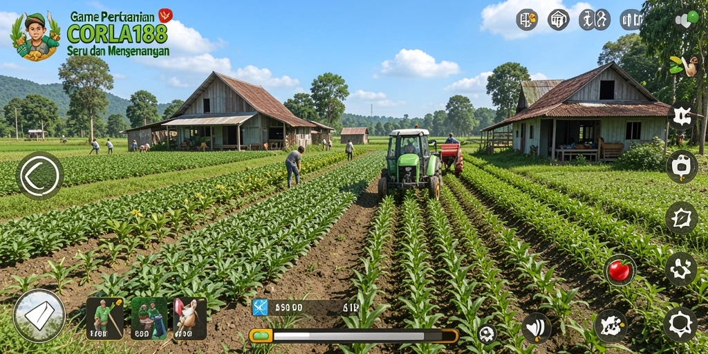 Tampilan gameplay CORLA188 yang menawan dan menarik dalam bertani.