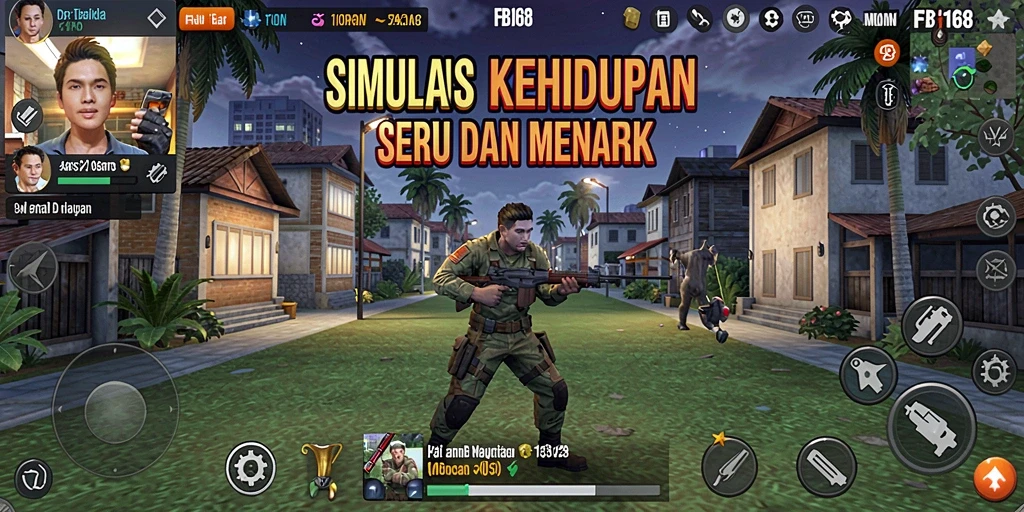 Tangkapan layar dari gameplay seru FB168 dengan dunia yang luas dan interaksi karakter.