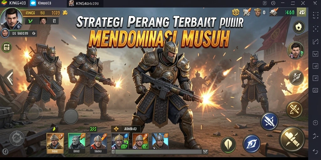 Tampilan gameplay menegangkan dengan strategi yang mendalam.