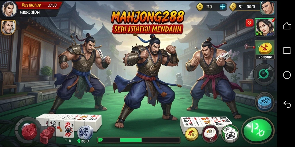 Tampilan aksi seru dalam MAHJONG288 saat bertarung melawan pemain lain.