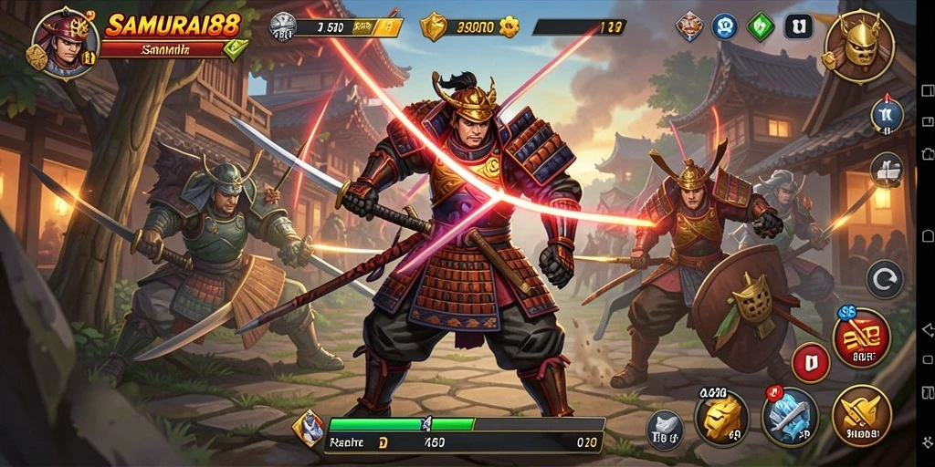 Tangkapan layar gameplay SAMURAI88 yang menegangkan di dunia Arcade.