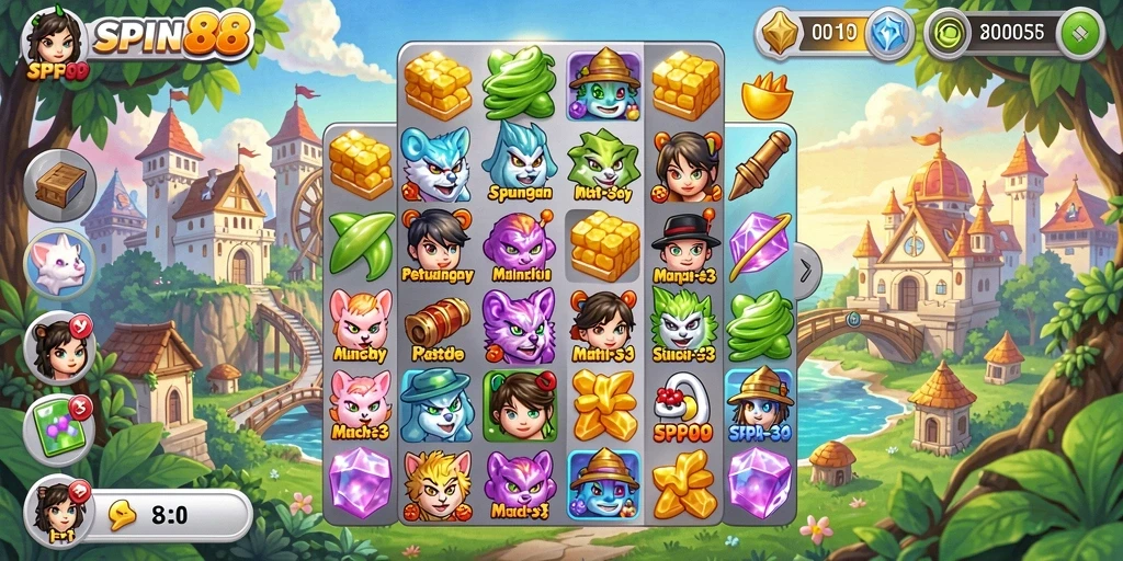 Tangkapan layar seru dari gameplay SPIN88 yang menantang.