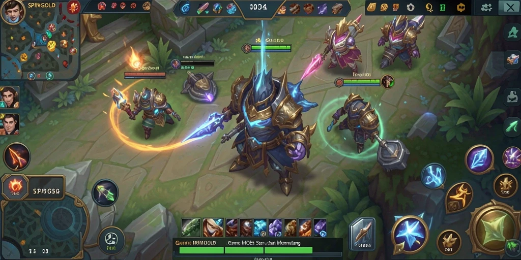 Tampilan gameplay seru dari SPINGOLD dalam pertempuran tim