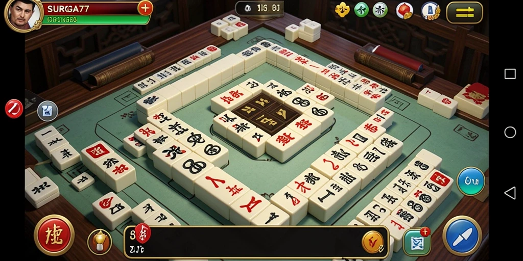 Gameplay Mahjong yang seru dan menantang di SURGA77.