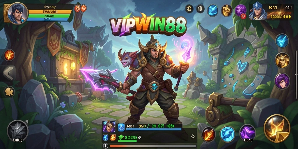 Tampilan gameplay seru dari VIPWIN88 dengan karakter beraksi.