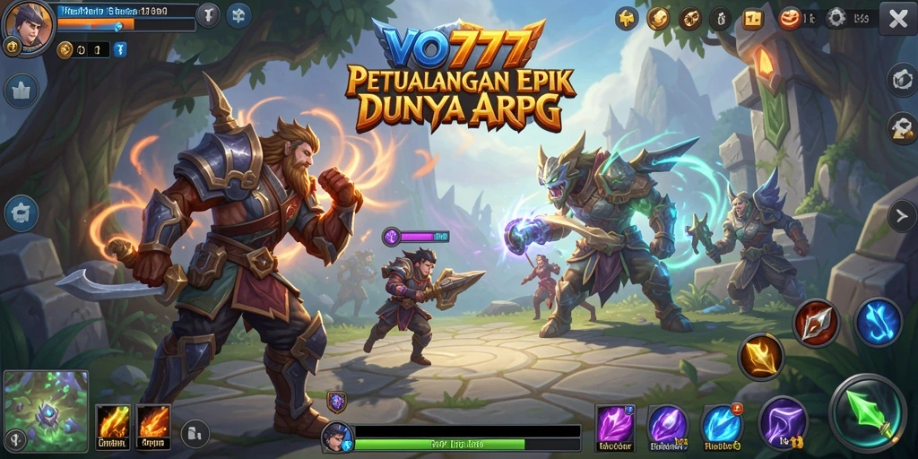 Tampilan gameplay seru dalam dunia fantasi ARPG.