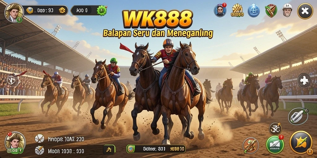 Screenshot gameplay balapan seru di WK888.